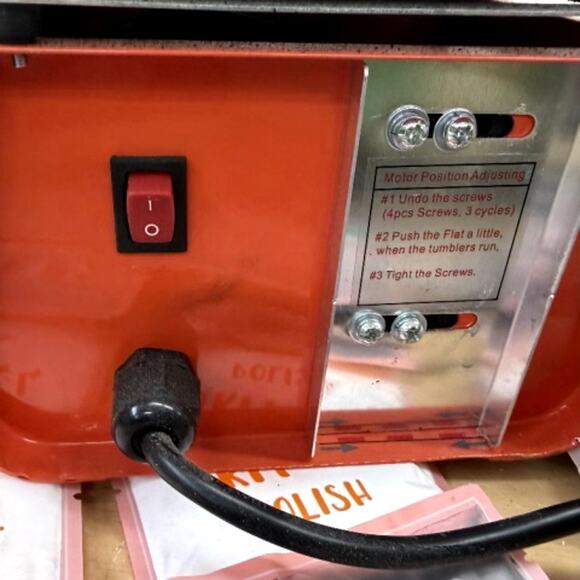 VIYUKI 6LBS Dual Drum Rock Tumbler w/ National Geographic Gemfoam Kit - Picture 6 of 11